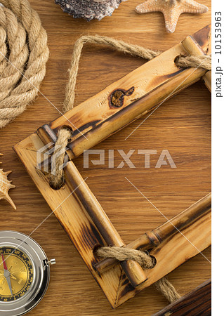 photo frame on wood photo frame on wood 10153963