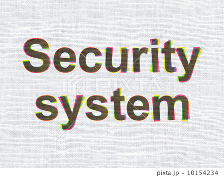 Privacy concept: Security System on fabric texture background Privacy concept: Security System on fabric texture background 10154234