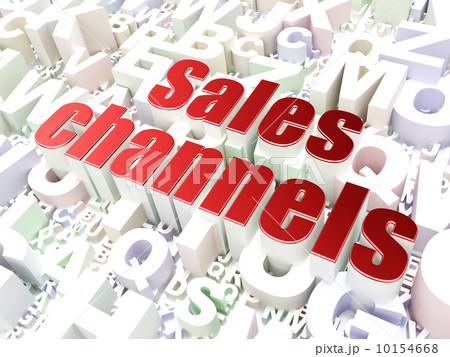 Marketing concept: Sales Channels on alphabet background 10154668