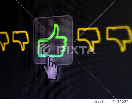 Social network concept: Like, Unlike on digital computer screen 10155029
