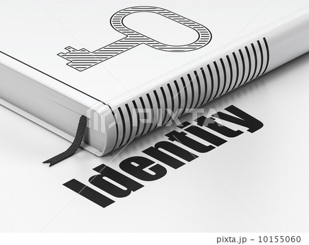 Protection concept: book Key, Identity on white background Protection concept: book Key, Identity on white background 10155060