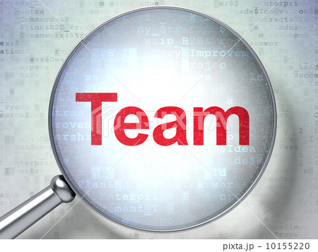 Business concept: Team with optical glass 10155220
