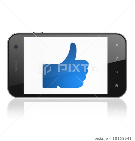 Social network concept: Thumb Up on smartphone Social network concept: Thumb Up on smartphone 10155641