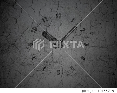 Time concept: Clock on grunge wall background Time concept: Clock on grunge wall background 10155719
