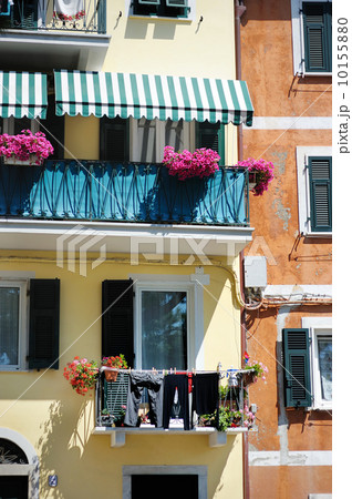 A colorful balcony in Italy A colorful balcony in Italy 10155880