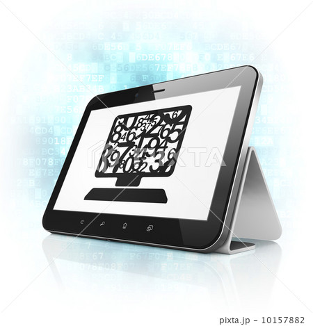 Education concept: Computer Pc on tablet pc computer 10157882