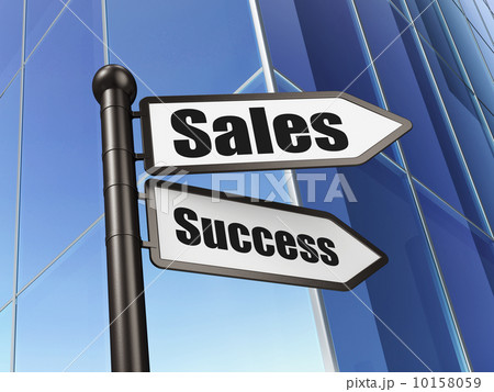 Marketing concept: sign Sales Success on Building background Marketing concept: sign Sales Success on Building background 10158059