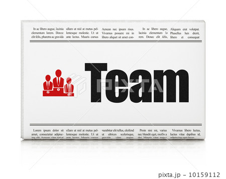 Business concept: newspaper with Team and Business Team 10159112