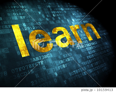 Education concept: Learn on digital background 10159413