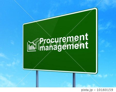 Finance concept: Procurement Management and Decline Graph 10160159