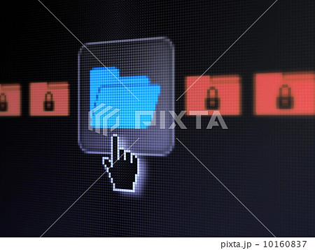 Business concept: Folder With Padlock on digital computer screen Business concept: Folder With Padlock on digital computer screen 10160837