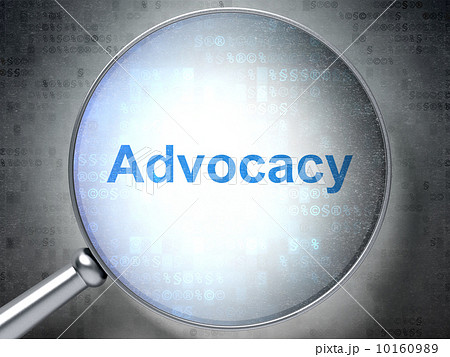 Law concept: Advocacy with optical glass 10160989