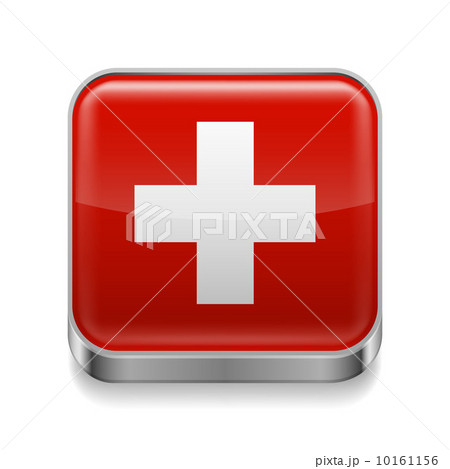 Metal  icon of Switzerland 10161156