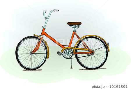 Old-fashioned bicycle - vector illustration 10161301