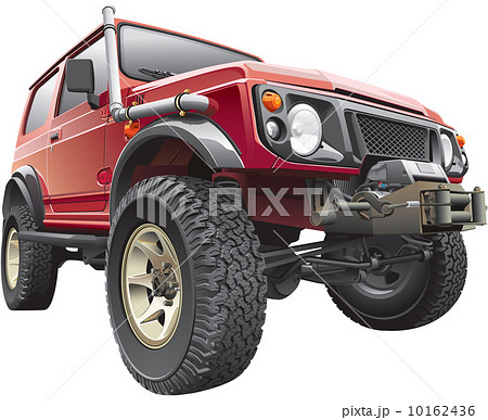 red rally jeep 10162436