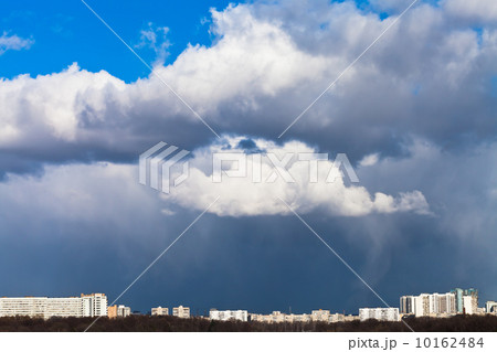 rainy clouds over city 10162484