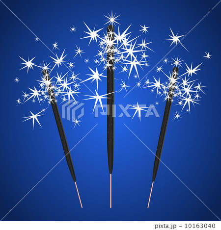 Vector three bengal light on blue background Vector three bengal light on blue background 10163040