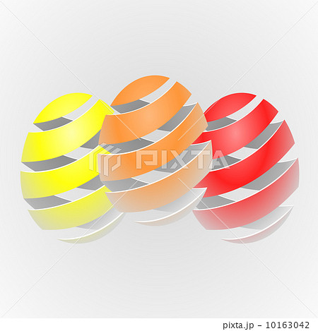 Misty colorful vector striped easter egg 10163042