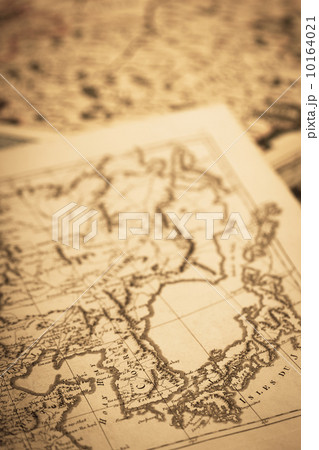 古い世界地図　日本とアジア 10164021