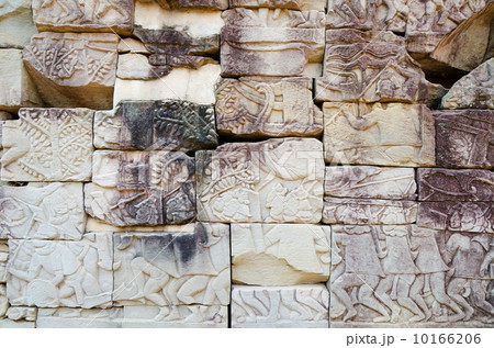 bas relief at Bayon in Angkor, Cambodia 10166206