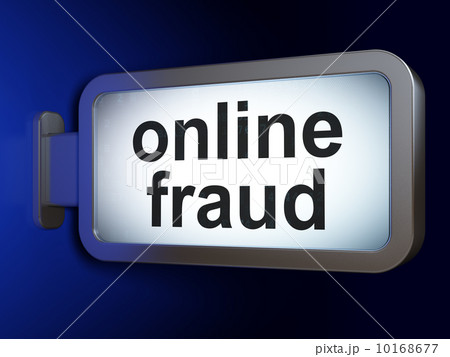 Privacy concept: Online Fraud on billboard background 10168677