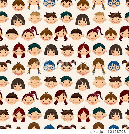 seamless child face pattern 10168798
