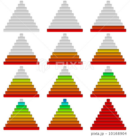 Progress bars, set, pyramids 10168904