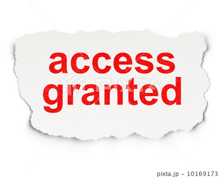 Security concept: Access Granted on Paper background 10169173