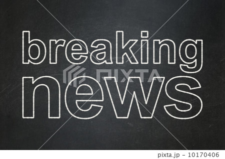 News concept: Breaking News on chalkboard background 10170406
