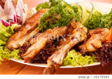 grilled ribs with vegetables grilled ribs with vegetables 10170583