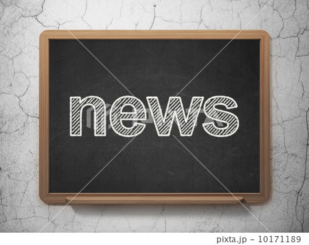 News concept: News on chalkboard background 10171189