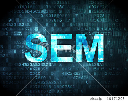 Business concept: SEM on digital backgroundのイラスト素材 [10171203] - PIXTA