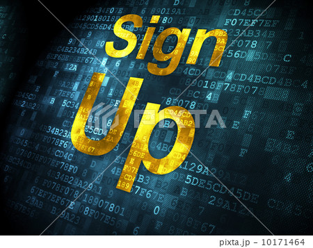 SEO web development concept: Sign Up on digital background 10171464
