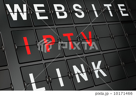 SEO web development concept: IPTV on airport board background 10171466
