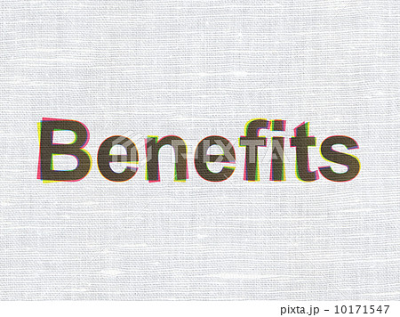 Business concept: Benefits on fabric texture background 10171547