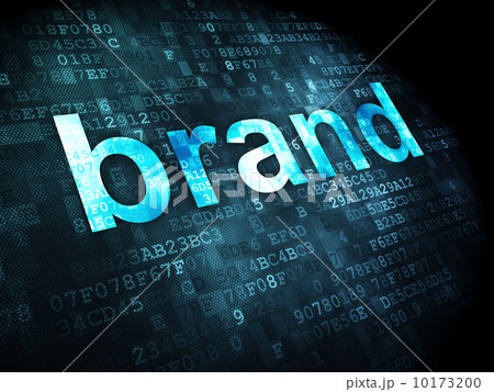 Marketing concept: Brand on digital background 10173200