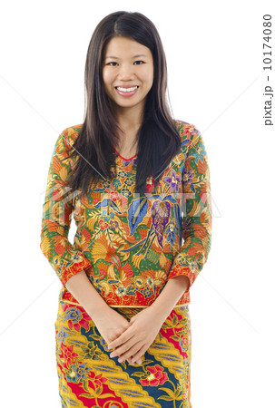 Asian woman in batik 10174080