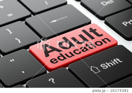 Education concept: Adult Education on computer keyboard Education concept: Adult Education on computer keyboard 10174381