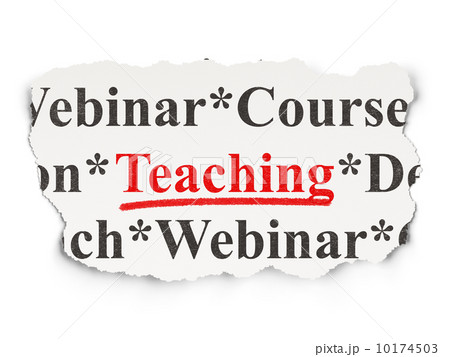 Education concept: Teaching on Paper background Education concept: Teaching on Paper background 10174503
