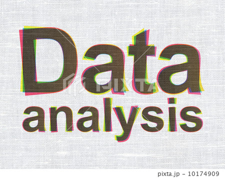 Information concept: Data Analysis on fabric texture background 10174909
