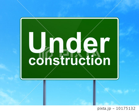 Web design concept: Under Construction on road sign background Web design concept: Under Construction on road sign background 10175132