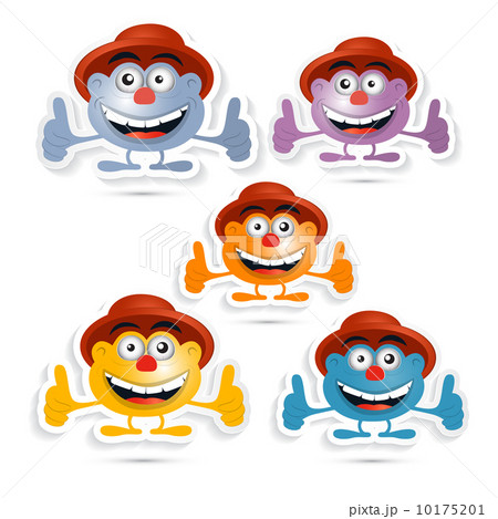 Vector Funny Paper Men with Hat, Symbol 10175201