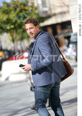 Young business man in Barcelona 10176415