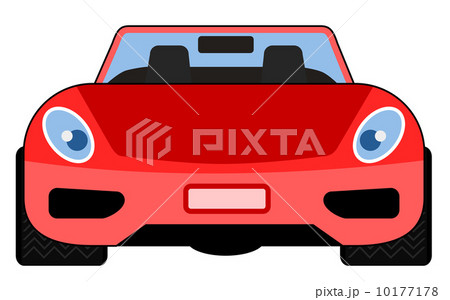 Red Car Front View 10177178