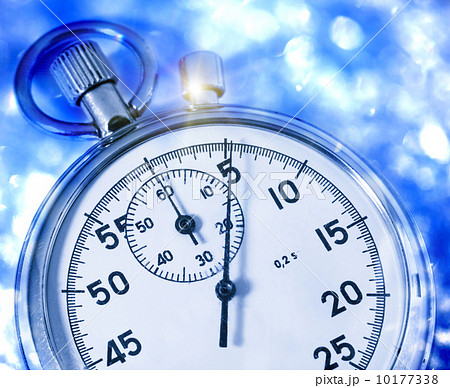 Stopwatch in blue toning Stopwatch in blue toning 10177338
