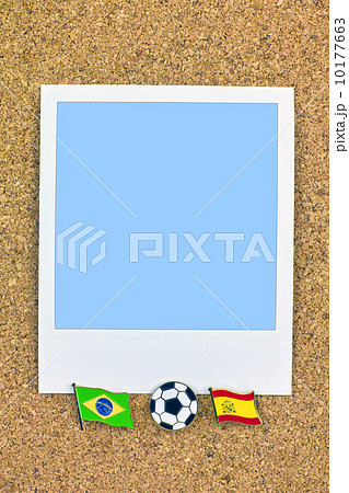 ポラロイド サッカー 国旗のピン ブラジル スペイン ポラロイド サッカー 国旗のピン ブラジル スペイン 10177663
