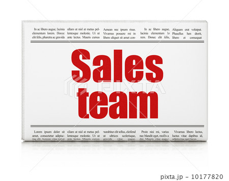 Advertising news concept: newspaper headline Sales Team 10177820