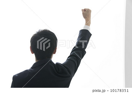 ガッツポーズの写真素材