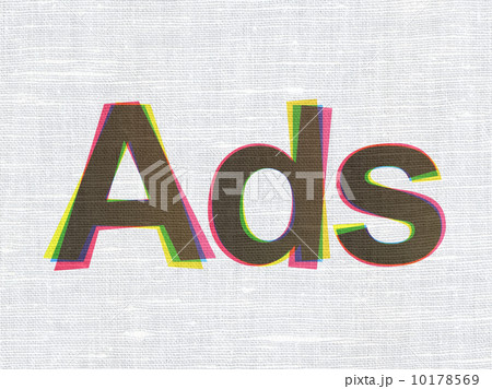 Marketing concept: Ads on fabric texture background Marketing concept: Ads on fabric texture background 10178569