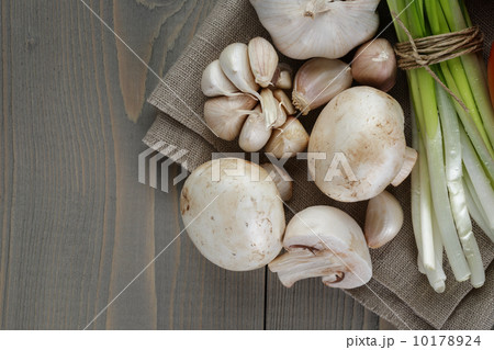 fresh vegetables on napkin fresh vegetables on napkin 10178924